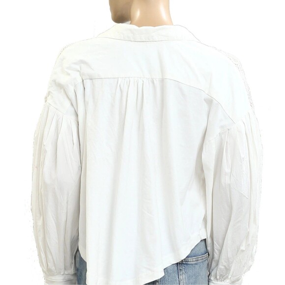 Anthropologie Maeve White Lace Blouse - Picture 9 of 9